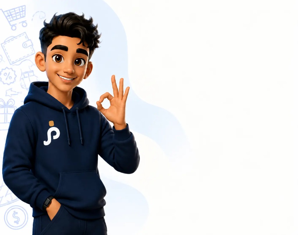 شخصية SAJ تعمل علامة OK. منتج واحد لكل مرحلة من التجارة.