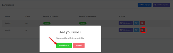 Add/Edit/Delete Language, step 3