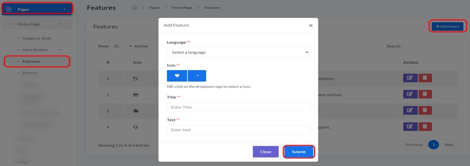 Adding a New Feature, step 1